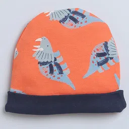 BUMZEE Boys Set Of 2 Printed Cotton Beanies image 2