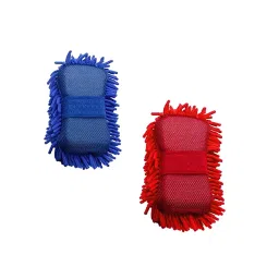 AllExtreme EXSBBR2 Red and Blue Cleaning Wash Sponge Brush for Cars, 2 pc-image-7