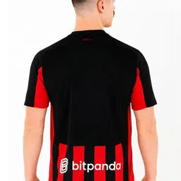 dostitch Men A C Milan Striped Dri-FIT T-shirt image 2