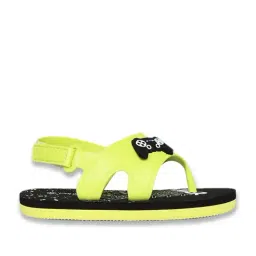 Pantaloons Junior Lime Green & Black Floater Sandals-picture-14