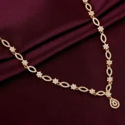 GIVA 92.5 Sterling Silver Zircon Shine Elegant Necklace for Women-picture-33