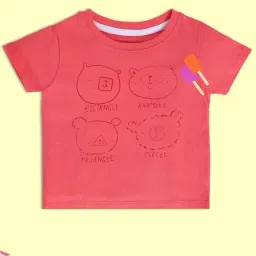 MINIKLUB Kids Red Printed T-Shirt-image-82