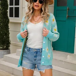 JC Mode Women Floral Printed Cardigan image 3
