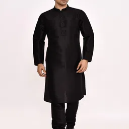 Simaaya Men Regular Kurta with Pyjamas & With Dupatta image 3