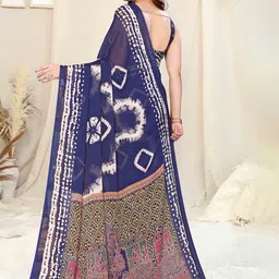 MIRCHI FASHION Ethnic Motifs Block Print Ready to Wear Saree image 3