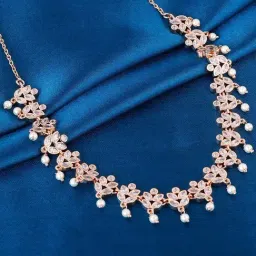 GIVA Shruti Haasan 92.5 Sterling Silver Gleam of Glamour Necklace for Women-picture-18