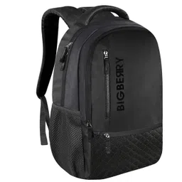 bigberry Newage classic genuine PU Backpack with Multiple Compartments & organiser 28 L Laptop Backpack (Black) image 2