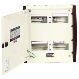 Selvo Way (TPN) Three Phase Neutral Double Door Distribution Board (6Way) image 1