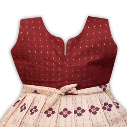 lehnvel South Indian Traditional Pattu Pavadai Jacquard Silk Frock Dress for Baby Girls image 4