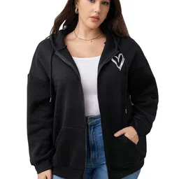 sxv style Heart Printed Sweatshirt Hoodie image 1