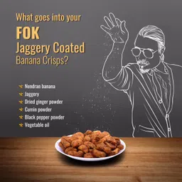 FLAVORS OF KERALA (FOK) | Premium Kerala Jaggery Coated Banana Chips (Sharkara Varatti | Upperi) | (700 GM) image 4