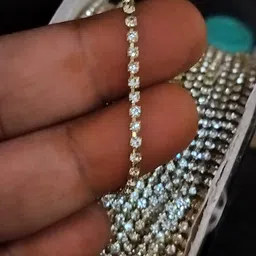 generic Stone Chain/Lace for Jewellery Making - 5 Meters Pkt, Gold image 4