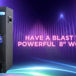 TECHXEWOO The Musical Powerhouse 200 Watts Powerfull Tower Party Speaker with Disco Party Lights, Bluetooth,USB,Digital Fm,Mic Port,Inbuilt Karaoke and Wide connectivity Options via Aux in.�… image 3