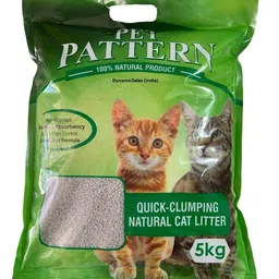 Hoito Pet Pattern Quick – Clumping Natural Cat Litter with Benefits of Non Scented, Excellent Absorbency, Super Odour Control, Low Dust Formula, 5KG image 1
