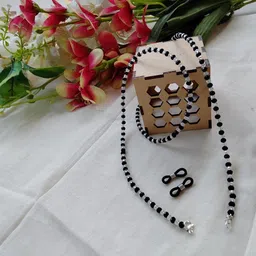 roscoe Face Mask Chain Necklace Holder lanyard Unisex Mask Strap, Anti-lost Mask Leash, Stylish Sunglass Reading Eyeglass Cord Adjustable End Glasses Holder image 4