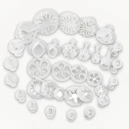 SYGA Flower Fondant Cake Sugarcraft Decorating Kit Combos (Cookie Cutter) Set of 33 image 3