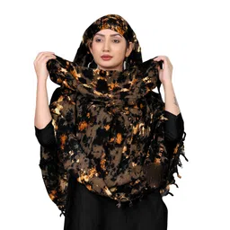 sclout Soft Cotton Hand Printed Multicolor Fancy Scarf Cum Mask Anti Pollution Sun Rays Protection Summer Scarf For Women Cotton image 1