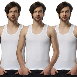essa COOLD Men's Vest | 100% Cotton Fabric, Sleeveless, Square Neck, Retro Style | Slim Fit | Breathable and Comfortable Innerwear | Easy Tuck Design for All-Day Wear | Pack of 5 image 1