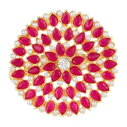 asmitta Gold Toned Adjustable Ring for Women & Girls image 3