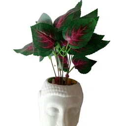 generic MoneyPB2006 Artificial Money Plant with Buddha Pot Pack of 1 PCS image 2