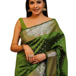 avantika fashion Women's Kanjivaram Soft Pure Silk Banarasi Sarees With Blouse Piece image 1