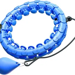 Orbica Smart Hula Ring Hoops, Weighted Hula Circle 24 Detachable Fitness Ring with 360 Degree Auto-Spinning Ball Gymnastics, Massage, Adult Fitness for Weight Loss (Multicolor) image 1