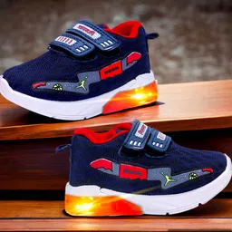 hooh-now comfort in fashion HOOH Kids Unisex Baby Boys and Baby Girls LED Light Walking Shoes for 12 Months to 6 Years image 2