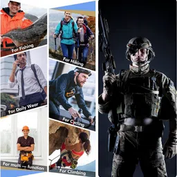 jettream Tactical Belt, Military Hiking Rigger 1.5" Nylon Web Work Belt with Heavy Duty Quick Release Buckle image 5
