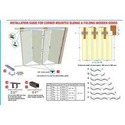 JYOTISTAR | DEEPJYOTI | Sliding and Folding Door Fittings System | JS380.40 with Delrin Bearings image 5