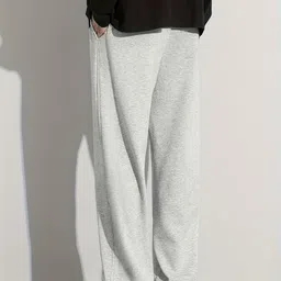 dockstreet Men's/Unisex Open Bottom Drawstring Pure Cotton Stretchable Baggy Jogger Pants image 3