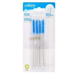 Dr. Brown's Baby Infant Cleaning Milk Vent Bottle Teat Brush 4 (Pack of 4, Blue) image 1