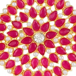 asmitta Gold Toned Adjustable Ring for Women & Girls image 2