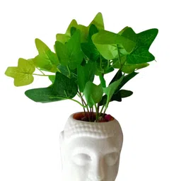 generic MoneyPB2009 Artificial Money Plant with Buddha Pot Pack of 1 PCS image 4