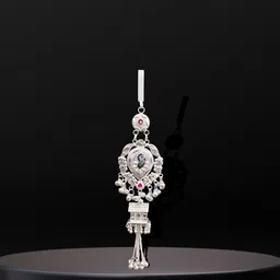 Timeless Glamour: Artistic Brass Kamarband with Unique Design and Artificial Stone Accents - Free-Size Elegance for Women's and Girls' Fashion image 4