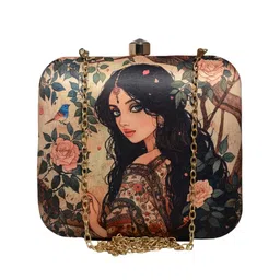 artklim Printed Casual Clutch Bag For Women With Detachable Strap image 1