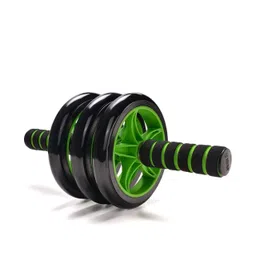 ORBITORA 3-in-1 AB Wheel Roller and Anti-Slip Handles Abdominal Ab Roller Exercise 3 Wheel for Stomach Exercise Training and Fitness Gym Equipment for Man and Woman image 1