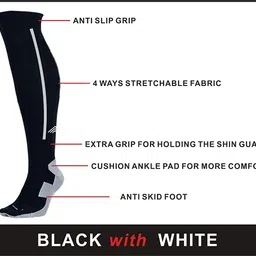 never quit Football socks, Running Compression Socks Stockings 20-30 mm hg Men Women Sports Socks for Marathon Cycling Football Varicose Veins image 2