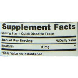 Nature's Bounty Melatonin 3 Mg 240 Quick Dissolve Tablets image 5