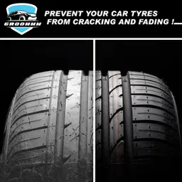 Groommm Tyre Polish Spray 500ml for Car & Bike with Microfiber Cloth | Gives Long Lasting Tyre Gloss | Non-Greasy Tyre Shiner for Car | Prevents Fading, Cracks & Dullness | Instant Dry Tyre Dresser. image 3