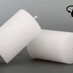 floryn decor Floryn Decor® Paraffin Wax Pillar Candle (Set of 2, 3 X 6 Inch, White) | Dripless | Smokeless | Unscented | Burning time- 60 hrs | Hand Poured | Christmas Candle image 3