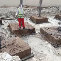 Efficacy Brown Jute/Hessian Solid Cloth For Concrete Curing, Agriculture, Packing Purpose, Joint Hand Stitch Width 1 Meter Length 50 Yard (46 Mtr) image 3