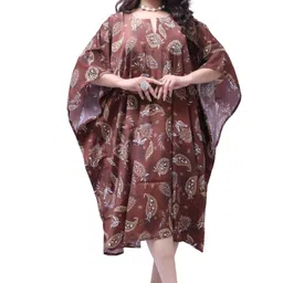 sun-rose fashions PAISLEY PRINTED SHORT BEACH KAFTAN CAFTAN RESORTWEAR image 1
