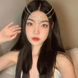 mht by mohit Crystal Pendant Headband | Forehead Decoration Hair Chain for Women & Girls image 4