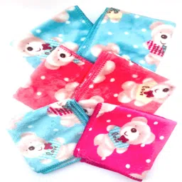 KCR Super Soft Fur Towel Multicolored Hankies for Kids, Children (Pack of 6) image 4