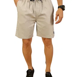 thomas scott Men's | Solid | Mid Rise | 100% Cotton | Casual | Light Weight | Chino | Shorts for Men image 1