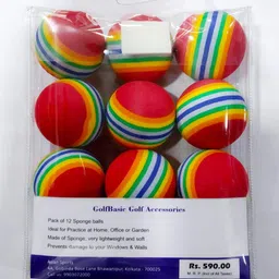 GolfBasic Sponge Golf Balls for Practice (Pack of 24) - Multicolor , Standard Size image 5