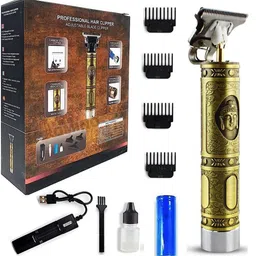 LAYZOO Buddha Style Beard Trimmer For Men, Rechargeable Professional Hair Clipper, Hair Trimmer & Shaver with Adjustable Blade, T-Blade Body Grooming Trimmer,Close Cut Precise (Clipper - Budhdha) image 1