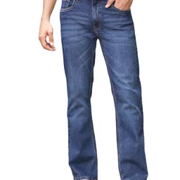 thomas scott Men's Mid-Rise Clean Look Boot Cut Jeans image 1