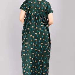 homezilla Women's Cotton Regular Nighty Rajasthani Nighty Rajasthani Gown Jaipuri Nighty Jaipuri Gown Maxi Gown (Pack of 2 pcs)-Free Size image 5