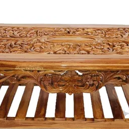 ARVISH ENTERPRISES Wooden Carving Centre Table image 2